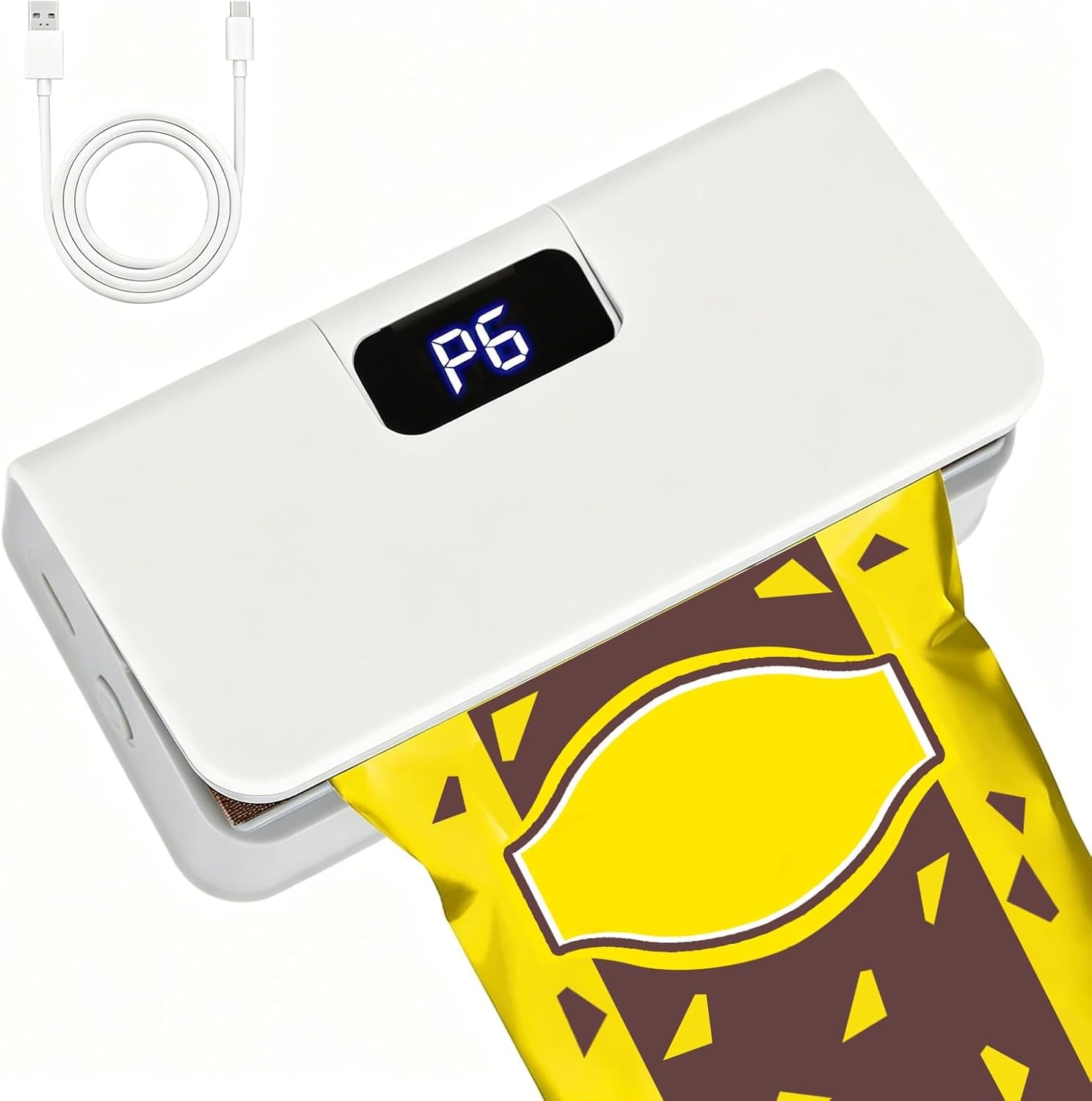 Mini Bag Sealer, 6 Gear Adjustable Bag Sealer for Plastic Bags