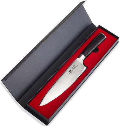 Japanese Chef Knife-Sharp Kitchen Knife 8 Inch, Gift for Mom & Dad
