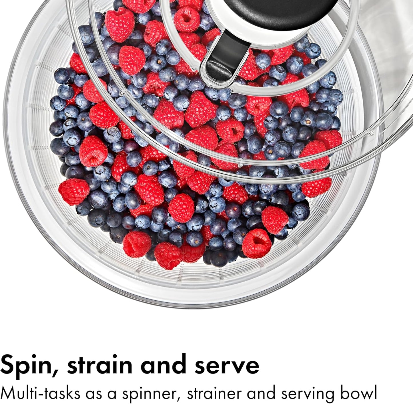 OXO Good Grips 6.22 Qt Salad Spinner, Vegetable Washer with Bowl & Strainer