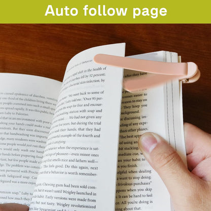 3Pcs Automatic Bookmark, Silicone Book Marks for Reading Women, Men, Kids, Book Lovers, Cute Unique Book Markers for Reading, Reading Accessories Gifts for Book Lovers