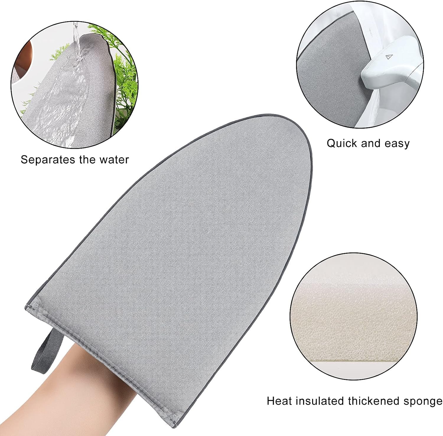 Garment Steamer Ironing Gloves anti Steam Glove Heat Resistant Garment Steamer Mitt, Garment Steam Accessories for Clothes