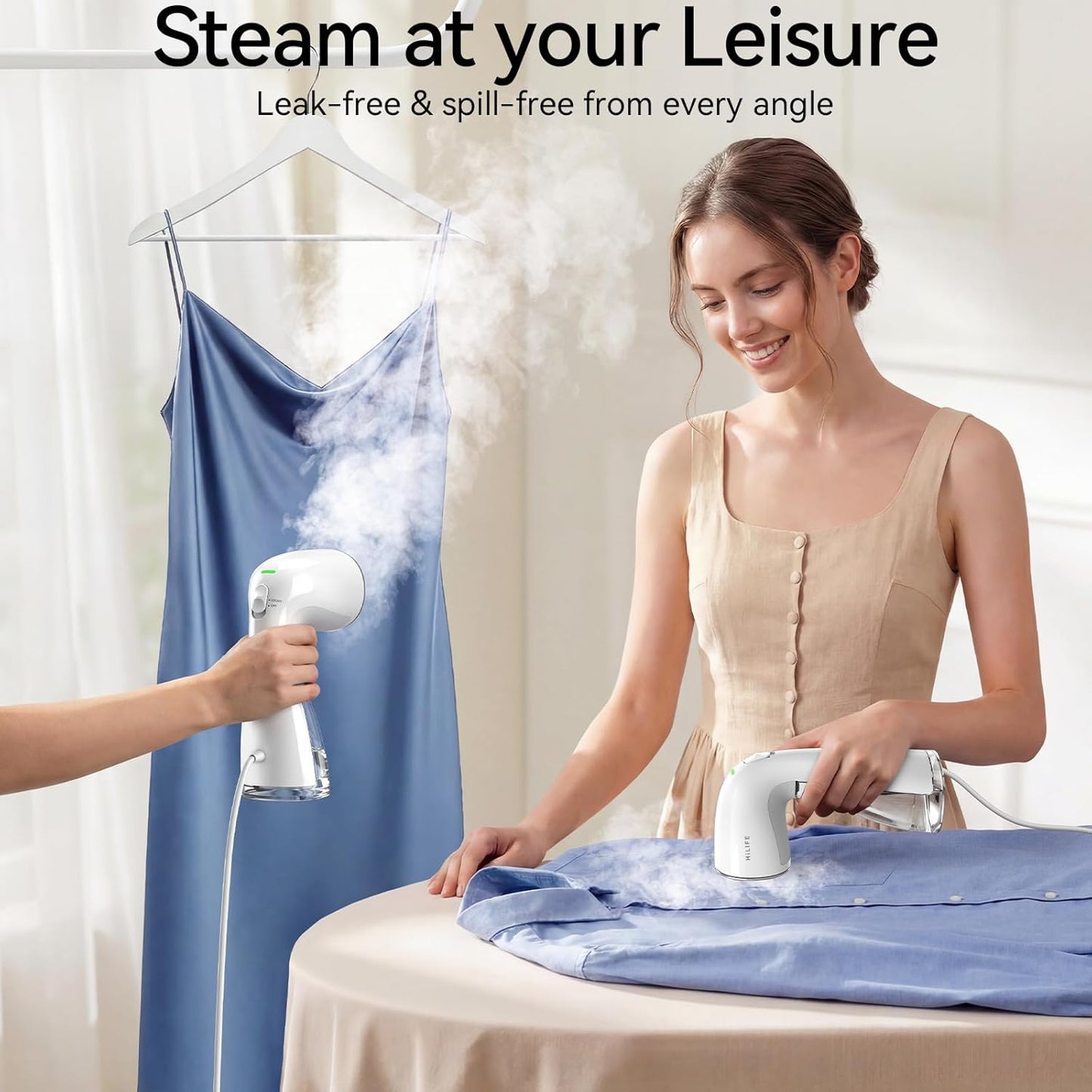 Steamer for Clothes, 1100W Handheld Portable Steamer, 120V Only