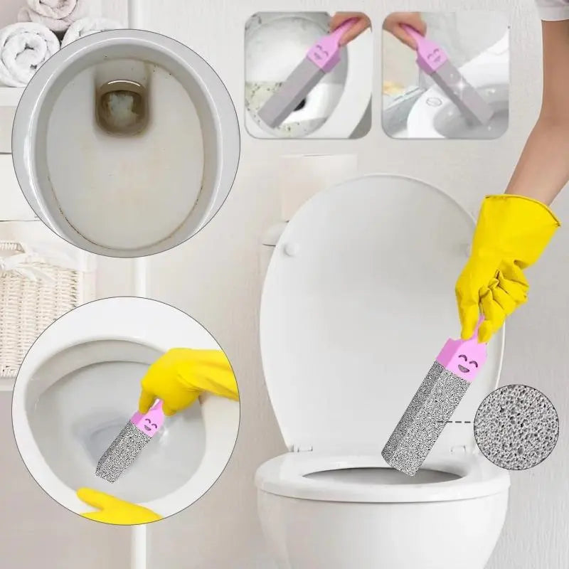 5 Pcs Pumice Stone Cleaning Stick, Toilet Seat Limescale, Rust, Stain & Dirt Removal Brush, Bathroom Tile & Sink Household Washing Tool, Restroom Bathroom Accessory, Home