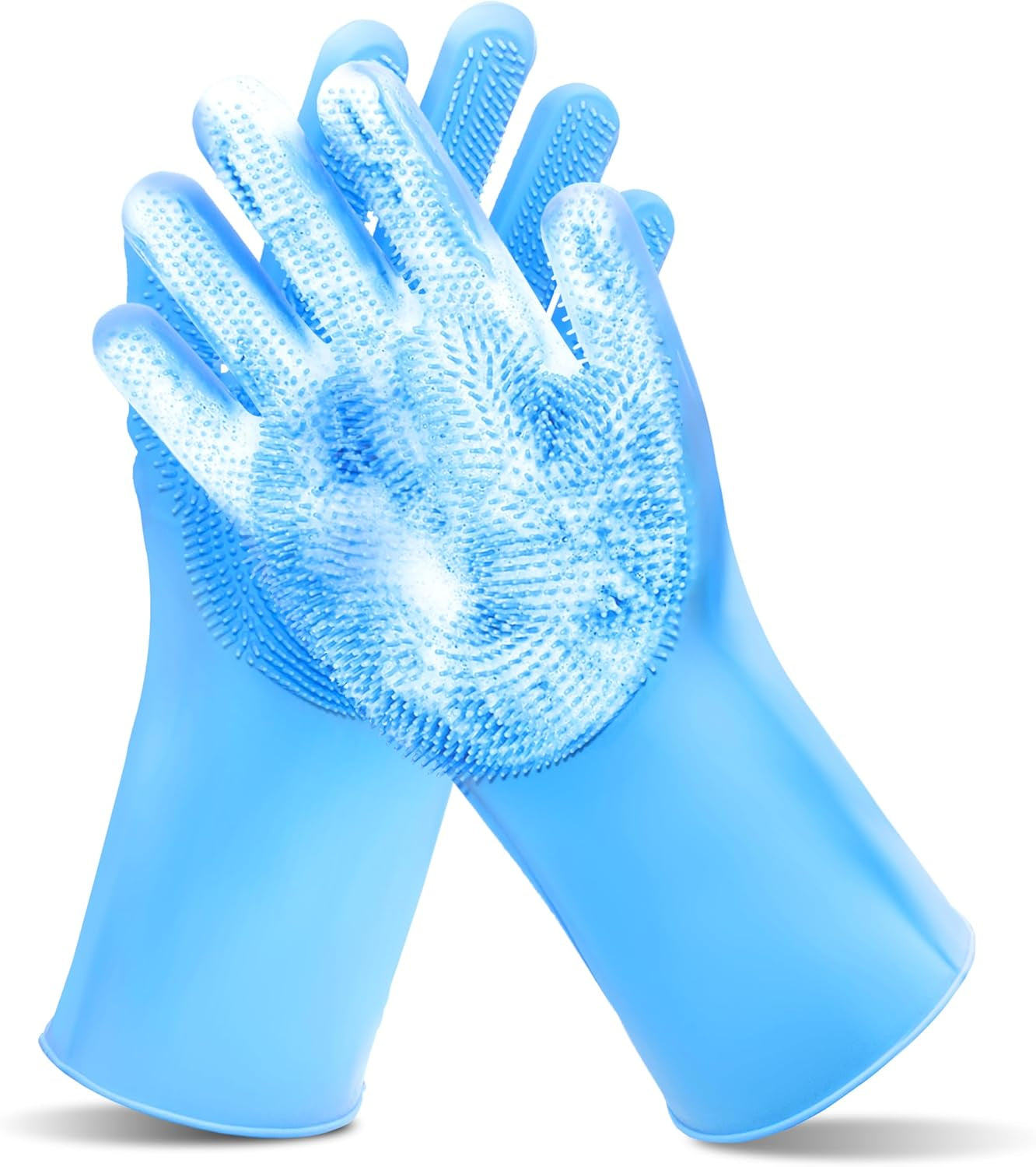 Pet Grooming Gloves—Dog Washing Gloves with High-Density Teeth