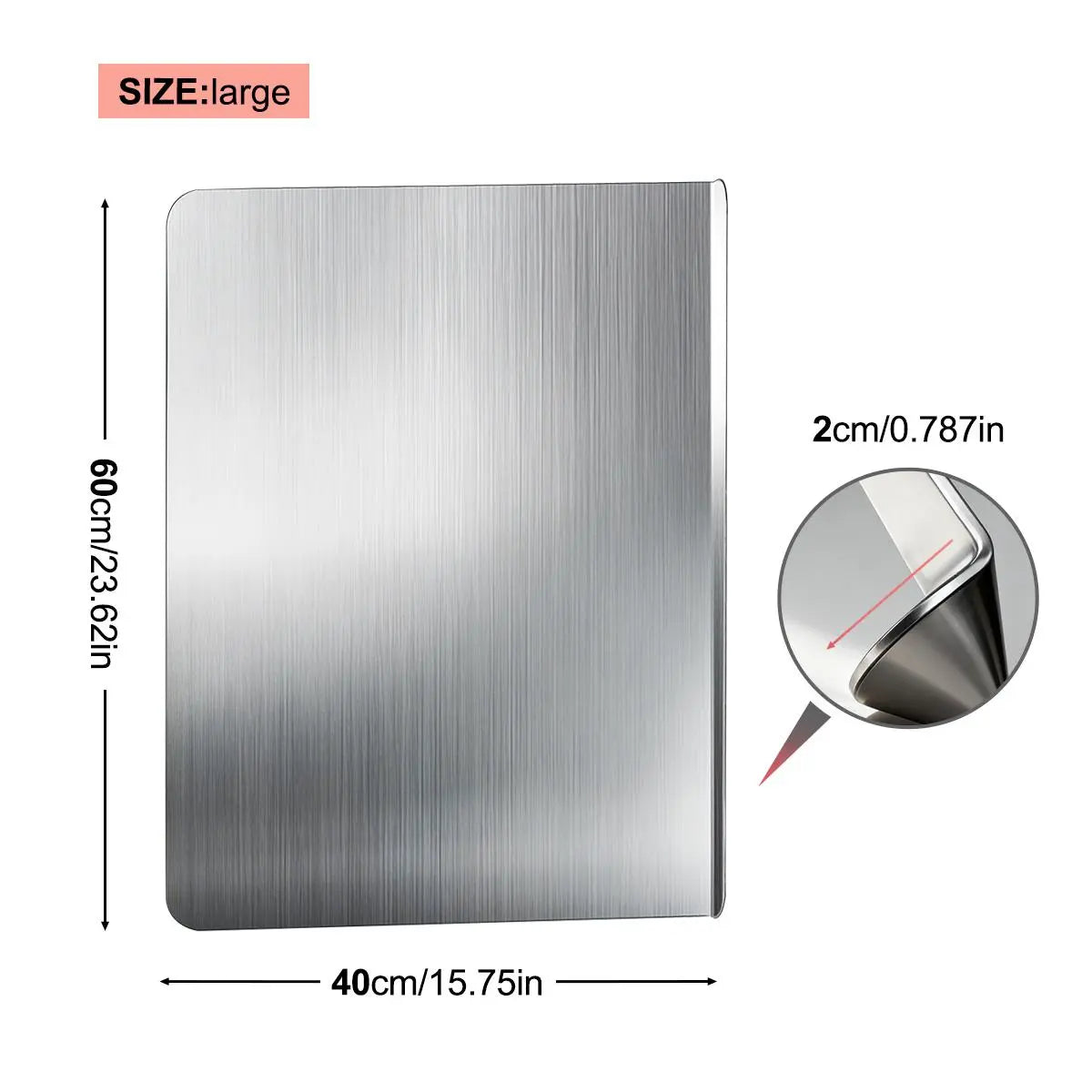 Stainless Steel Chopping Board, Non-Slip Kitchen Chopping Board, Kitchen Cutting Board, Kitchen Accessories, Household Kitchen Gadgets #Summervibes