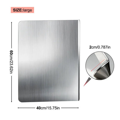 Stainless Steel Chopping Board, Non-Slip Kitchen Chopping Board, Kitchen Cutting Board, Kitchen Accessories, Household Kitchen Gadgets #Summervibes