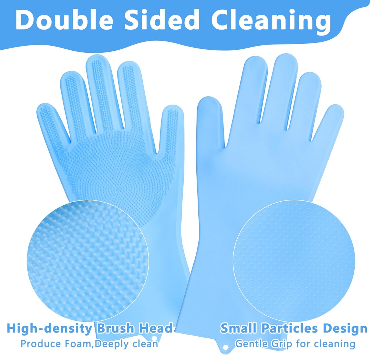 Pet Grooming Gloves—Dog Washing Gloves with High-Density Teeth