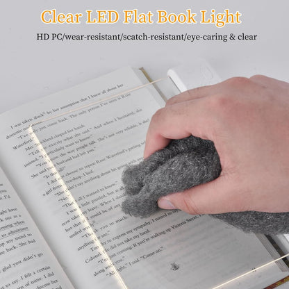 Book Light for Reading in Bed at Night Flat Reading Lights, Black