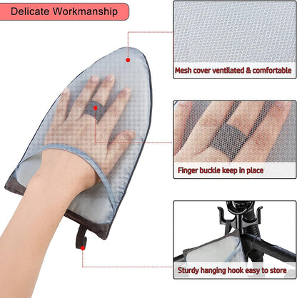 Garment Steamer Ironing Gloves anti Steam Glove Heat Resistant Garment Steamer Mitt, Garment Steam Accessories for Clothes