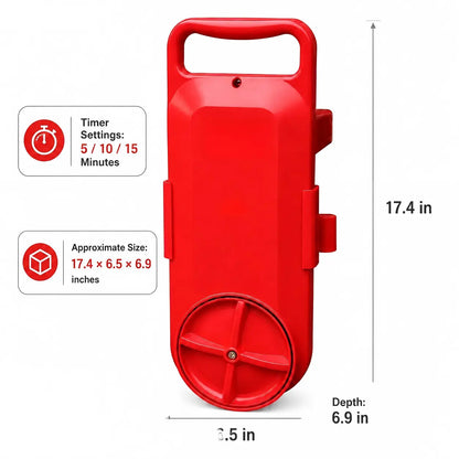 Portable Smart Rotating Compact Washing Machine - 110V Plug, 150W Electric Washer, Digital Timer, Dual-Direction Rotation, 17.4X6.5X6.9" ABS, Rotates Clean for Apartments, Kitchens, Bathrooms, Baby Wear, Mop Heads (Bucket Not Included)