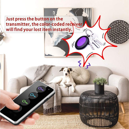 Key Finder with Sound, 131Ft RF Remote Finder, 4 Receivers