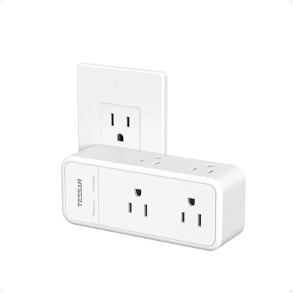 TESSAN Multi Plug Wall Outlet Splitter with 360 Rotating Plug, TESSAN 1800J Surge Protector Outlet Extender with 6 AC and 3 USB Ports (1 USB C), 1875W, 3 Sided Wall Socket Expander for Home Office Dorm Room
