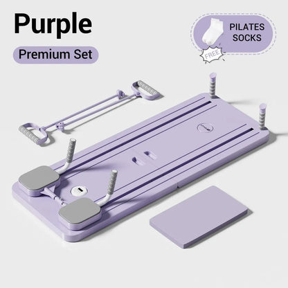 A1 Pilates Board with Yoga Socks - Pilates Equipment Set, Multifunctional Foldable Home Pilates Board, 5-In-1 Pilates Skateboar, Tiktokshopbacktoschool