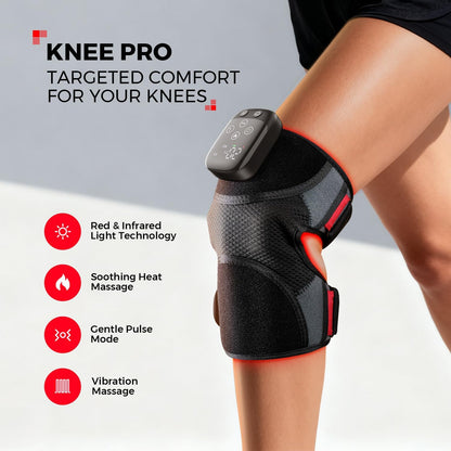 Knee Massager with Heat and Red Light Therapy for Knee Pain Relief