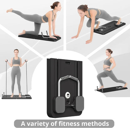 A1 Pilates Board with Yoga Socks - Pilates Equipment Set, Multifunctional Foldable Home Pilates Board, 5-In-1 Pilates Skateboar, Tiktokshopbacktoschool
