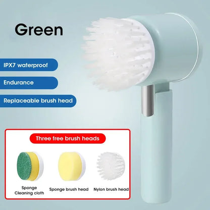 Multi-Functional Electric Cleaning Brush for Kitchen and Bathroom - Wireless Handheld Power Scrubber for Dishes, Pots, and Pans