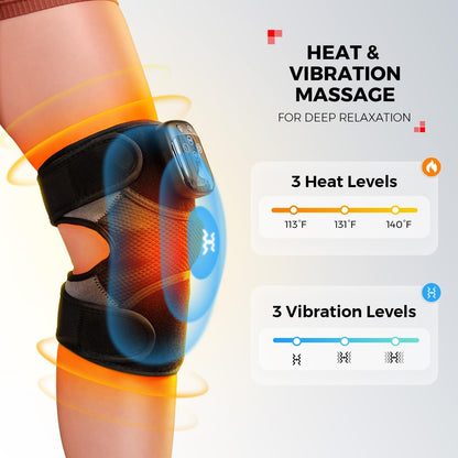 Knee Massager with Heat and Red Light Therapy for Knee Pain Relief