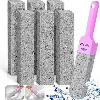 5 Pcs Pumice Stone Cleaning Stick, Toilet Seat Limescale, Rust, Stain & Dirt Removal Brush, Bathroom Tile & Sink Household Washing Tool, Restroom Bathroom Accessory, Home