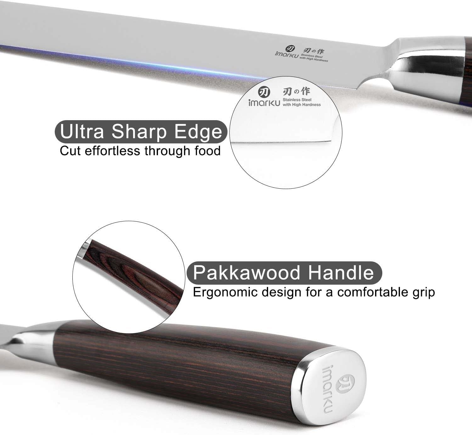Japanese Chef Knife-Sharp Kitchen Knife 8 Inch, Gift for Mom & Dad