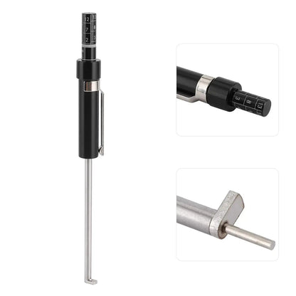 Car Brake Pad Thickness Gauge Measure Tool with Scale for Brake Shoe Gauge Auto Brake Pad 1.5Mm-11Mm Thickness Base Plate Brake Pad Tester Brake Pad Detection Pen Scale