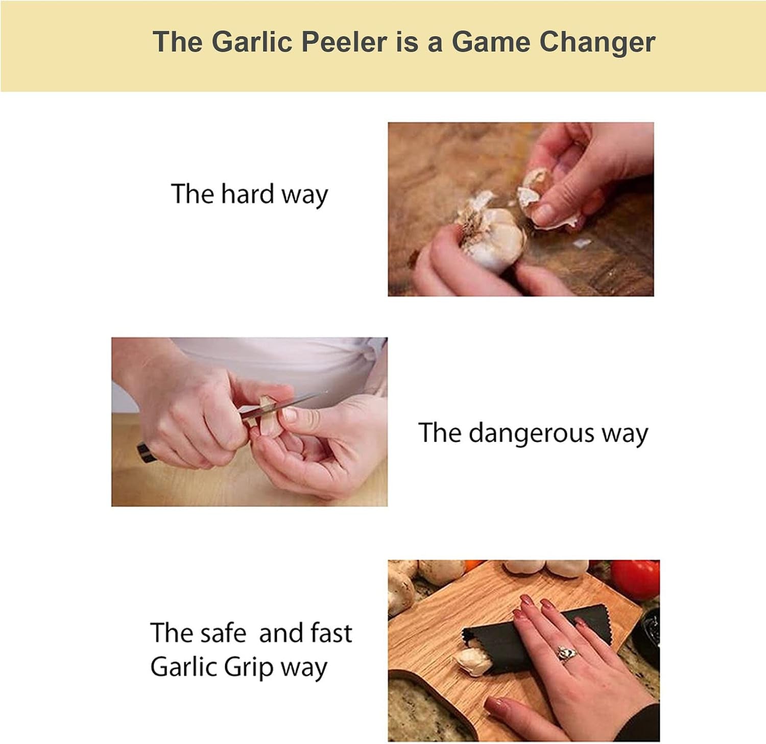 2 Set Silicone Garlic Peeler Easy Roller Tube Useful Garlic Odorfree Kitchen Tool (Black,Clear)