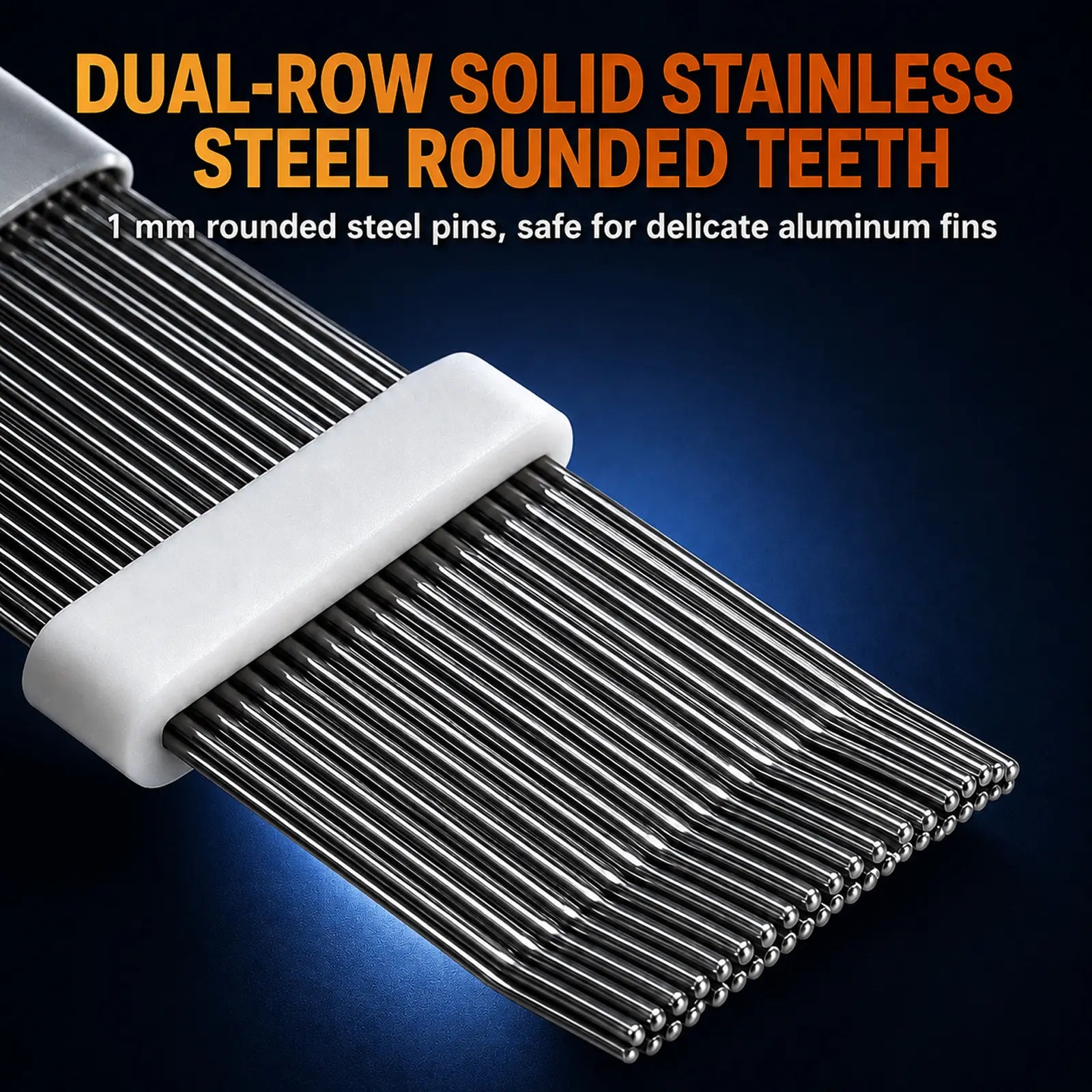 AC Fin Comb and Condenser Fin Straightener Cleaner, Durable Stainless Steel Evaporator Radiator Repair Tool, Adjustable Air Conditioner Fin Cleaning Brush for Home and Car AC Units
