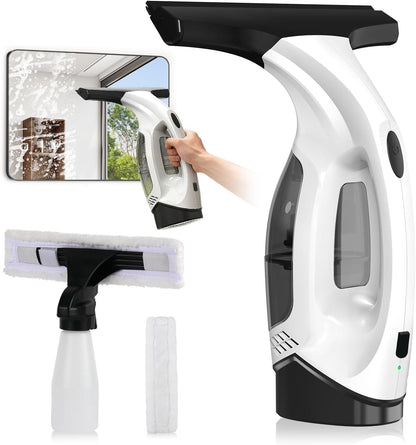 Window Vacuum Squeegee Cordless, 2000Pa Electric Window Cleaner Tool