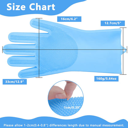 Pet Grooming Gloves—Dog Washing Gloves with High-Density Teeth