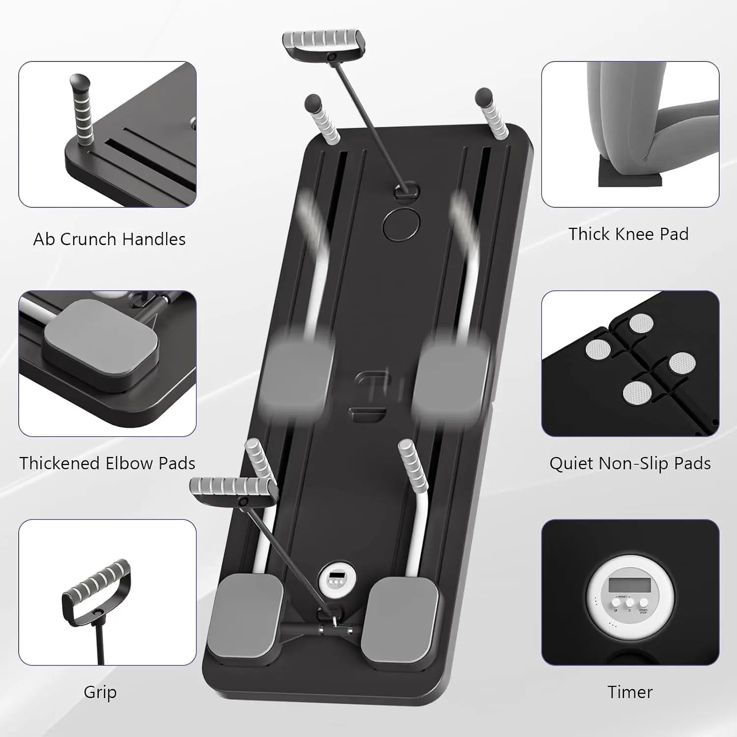 A1 Pilates Board with Yoga Socks - Pilates Equipment Set, Multifunctional Foldable Home Pilates Board, 5-In-1 Pilates Skateboar, Tiktokshopbacktoschool