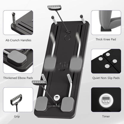 A1 Pilates Board with Yoga Socks - Pilates Equipment Set, Multifunctional Foldable Home Pilates Board, 5-In-1 Pilates Skateboar, Tiktokshopbacktoschool