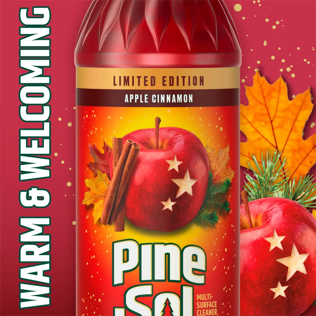 Pine-Sol Multi-Surface Cleaner, Apple Cinnamon Scent, Limited Edition, 24 Fluid Ounces