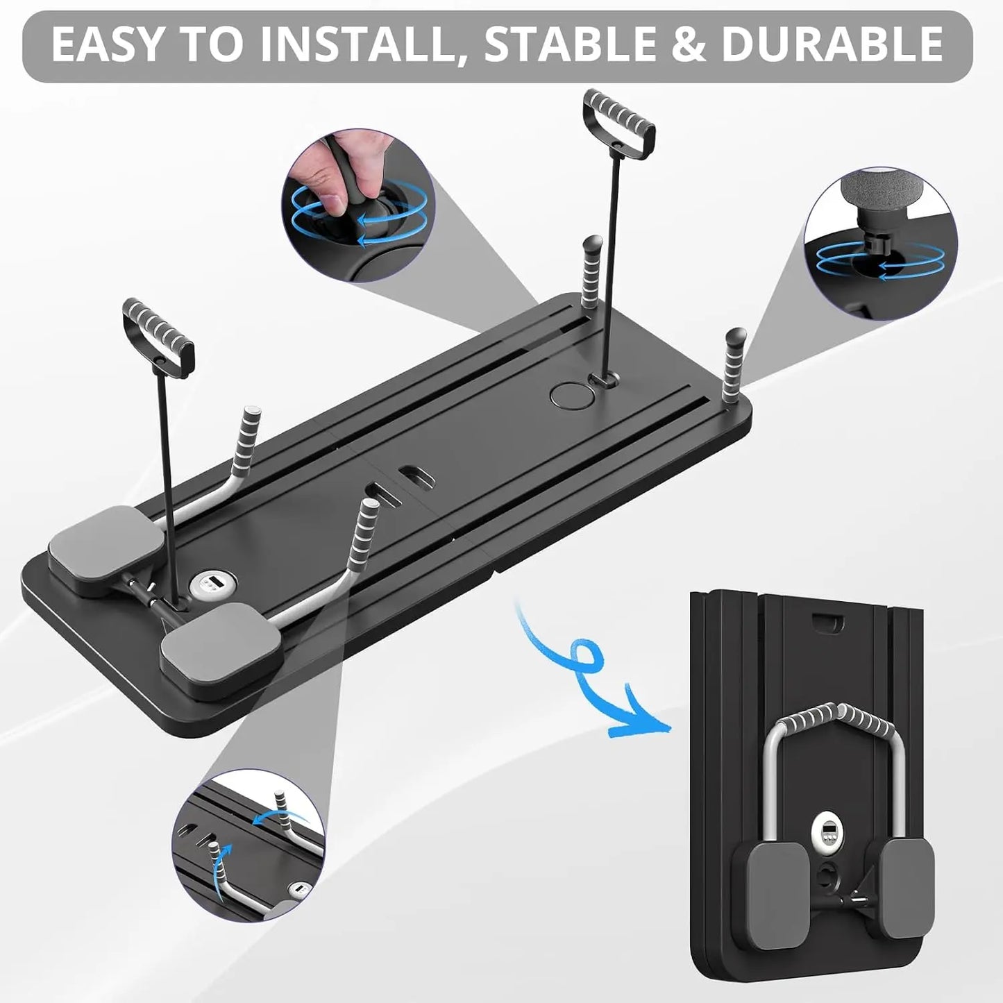 A1 Pilates Board with Yoga Socks - Pilates Equipment Set, Multifunctional Foldable Home Pilates Board, 5-In-1 Pilates Skateboar, Tiktokshopbacktoschool