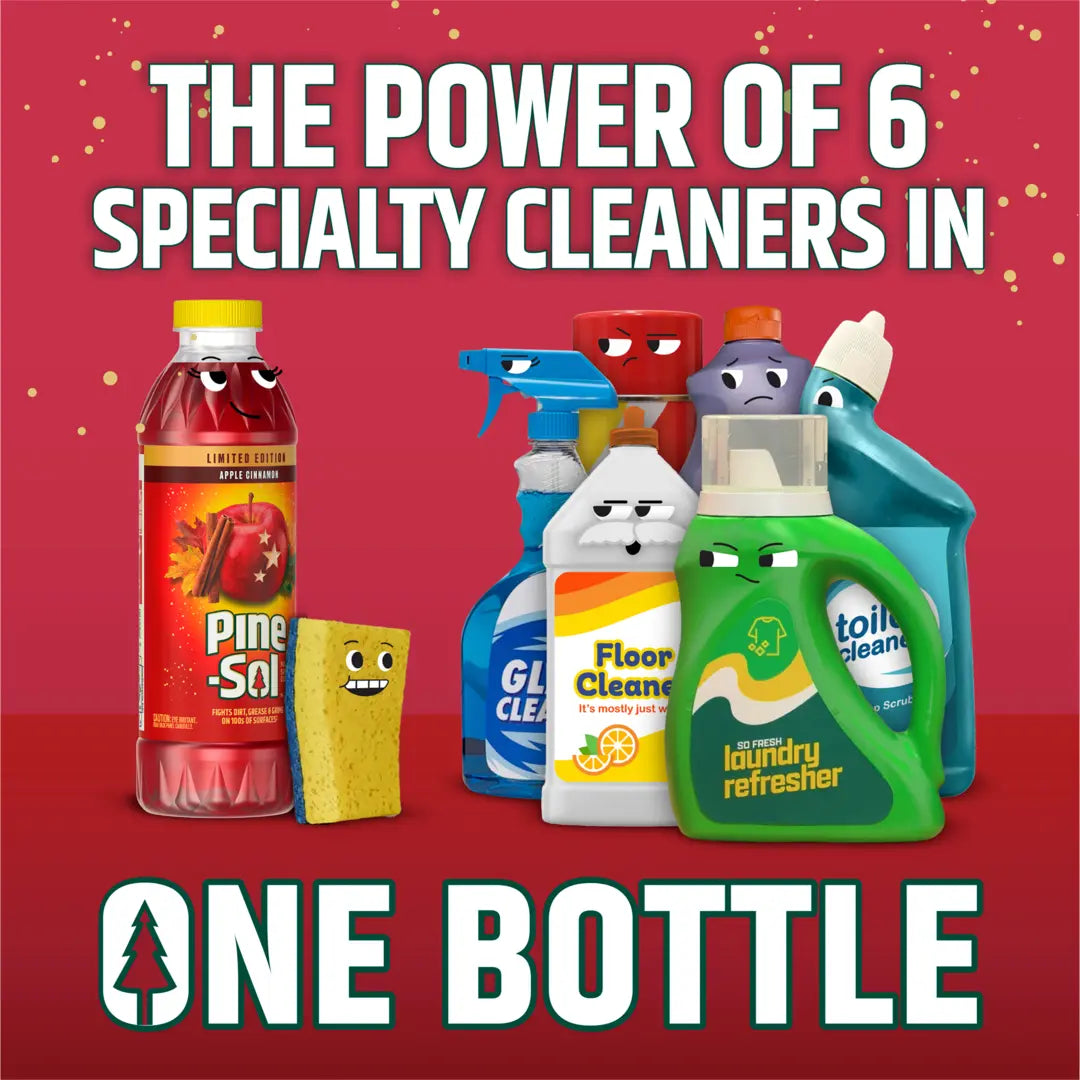 Pine-Sol Multi-Surface Cleaner, Apple Cinnamon Scent, Limited Edition, 24 Fluid Ounces