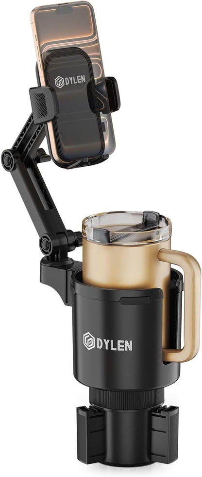 Cup Holder Phone Holder for Car, 2 in 1 Cup Holder Phone Mount