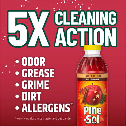 Pine-Sol Multi-Surface Cleaner, Apple Cinnamon Scent, Limited Edition, 24 Fluid Ounces