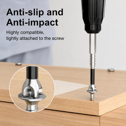 6/9PCS Magnetic Driver Bit Set, S2 Steel Phillips Screwdriver Bits 25Mm-150Mm, 1/4 Inch Hex Shank Anti-Slip Power Bits for Drill and Electric Screwdriver Strong Titanium Alloy Impact Non-Slip